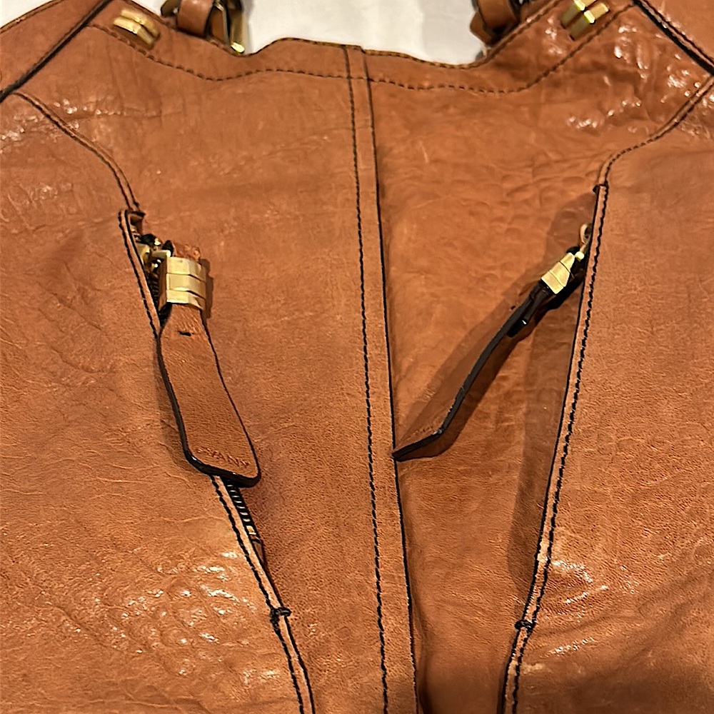 OrYANY Gorgeous Cognac Brown Leather Gwen Hobo Bag Purse 🌸🌸 - Picture 5 of 11